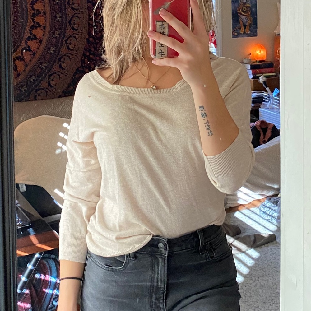 Wide-neck Comfy Top